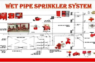 create fire sprinkler system, city permit and fire protection drawings fire plan