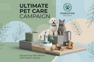 design premium pet product banner for ecommerce