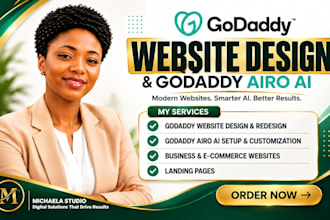 godaddy website design godaddy website redesign godaddy airo