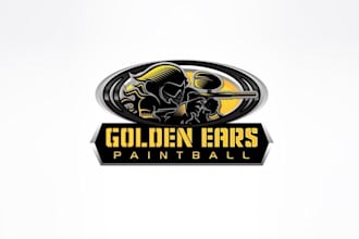 design particular golden ears paintball logo