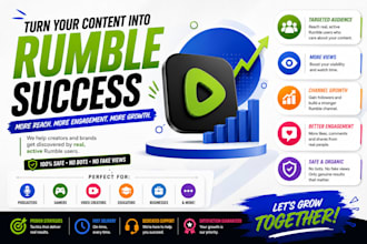 rumble video promotion, video marketing, channel promotion