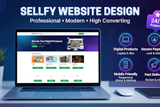 sellfy website design and redesign