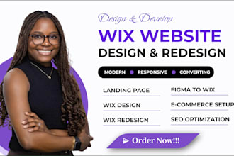 wix website design wix landing page wix redesign