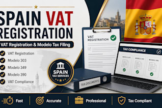 register spain vat and file modelo 303 349 390 tax returns