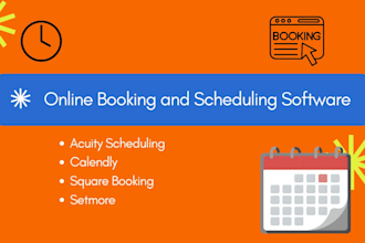setup acuity scheduling, calendly, or square appointments