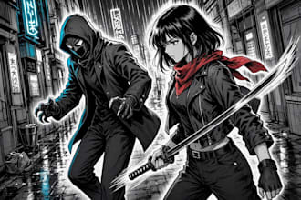create engaging manga comic pages with backgrounds
