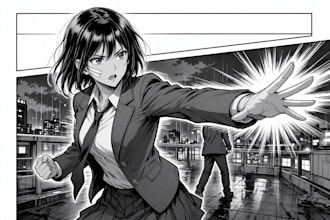 draw manga storytelling pages for books and webcomics