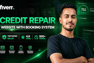 create a professional credit repair and tax website