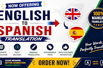 manually translate PDF and documents from english to spanish