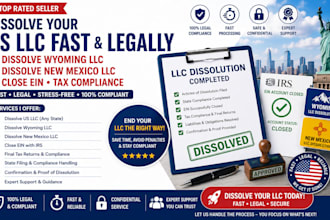 dissolve llc, wyoming, new mexico, US llc dissolution, close ein and tax
