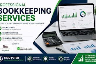 do bookkeeping, tally erp data entry,bank reconciliations