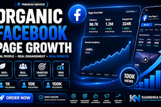 advanced organic fb page followers and views acquisition