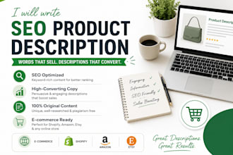 write SEO product descriptions
