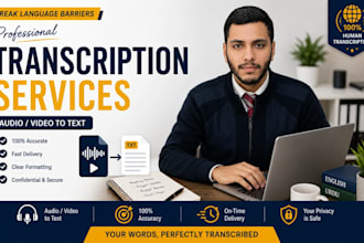 do professional audio and video transcription