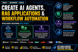 create ai agents, rag applications and workflow automation