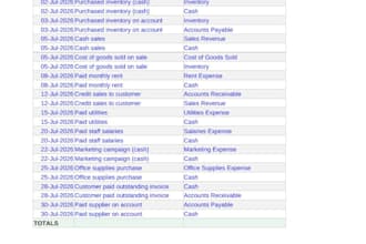 do bookkeeping and prepare financial statements in excel