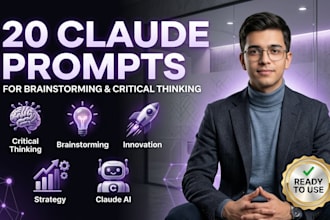 20 claude prompts for brainstorming and critical thinking