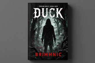 design a premium horror book cover