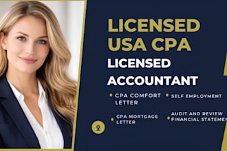 write verified CPA letter for visa, financial statement, expense ratio letter