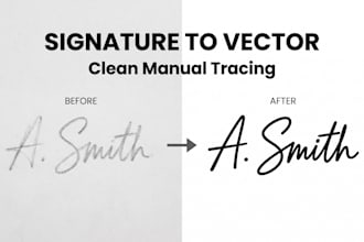 vectorize your signature or handwriting