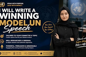 write a winning model united nations mun speech