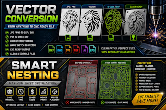 create dxf file for cnc laser ,plasma cutting and cnc engraving