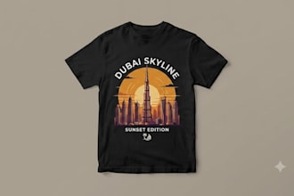 design unique custom typographic and graphic t shirts