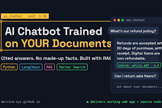 build an ai chatbot trained on your documents