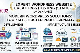 build, host, and manage secure static or dynamic wordpress websites
