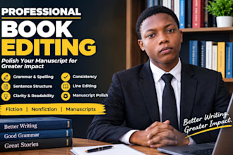 professionally edit your book, novel, or manuscript
