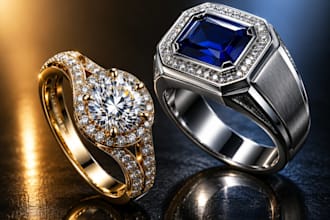 create professional 3d jewelry cad models for rings, pendants, and 3d design