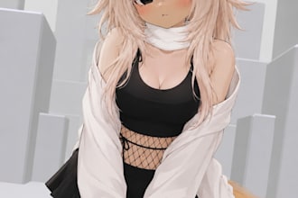 create high quality roblox anime art and avatar illustrations