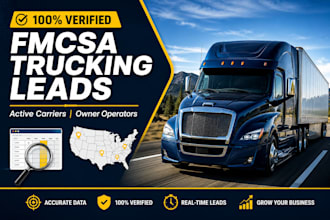 provide targeted fmcsa trucking leads
