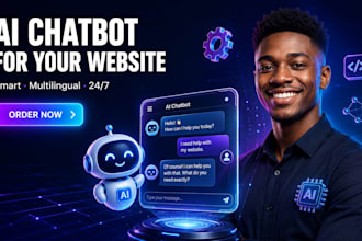 develop an ai chatbot and smart ai features for your website