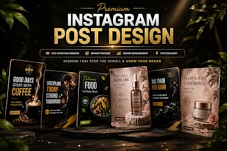 design professional instagram posts for your brand