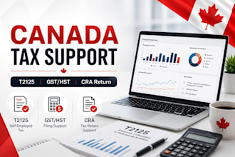 file canada self employed tax t2125, gst hst and cra tax return