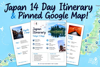 create a custom japan travel itinerary