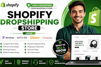 create shopify dropshipping store via zendrop autods dsers aliexpress