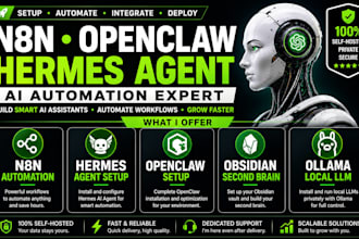 n8n openclaw hermes agent jarvis ai assistant obsidian second brain vault ollama