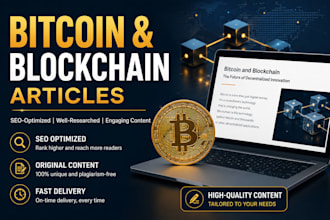 write bitcoin and blockchain articles