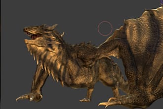 3d character texture, 3d character model, character rigging, for game and film