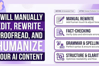 manually rewrite and humanize ai content
