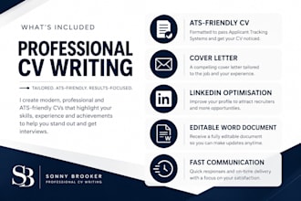 write or rewrite a professional ats friendly resume and CV
