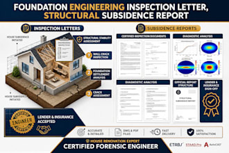 foundation engineering inspection letter, structural subsidence report