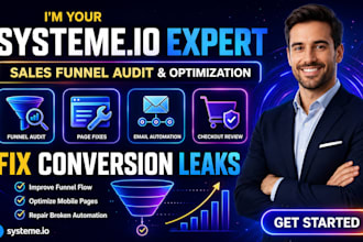 audit and optimize your systeme io sales funnel to fix gaps and grow conversions