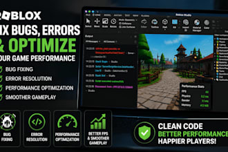 fix roblox bugs, errors and optimize your game performance