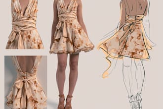 create digital fashion illustration