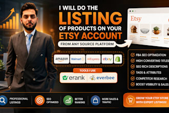 do etsy product listing from amazon, aliexpress or anywhere