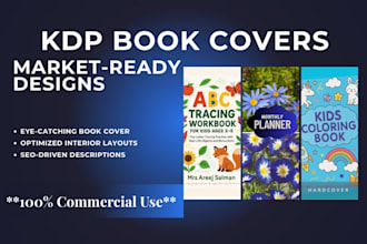 design low content KDP book covers