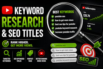 provide professional youtube SEO and video management